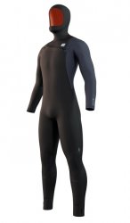 Гидрокостюм Mystic Marshall Hooded Fullsuit 5/3mm Fzip Black 35000.230007