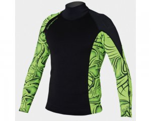 Неопреновые майки и шорты (кайт, виндсерфинг) 2012 Empire Vest (1.5мм Neo) L/S Men 965 Black/Green.Цена, купить, продажа и описание на сайте wind.ua.